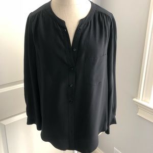 Joie Black silk top